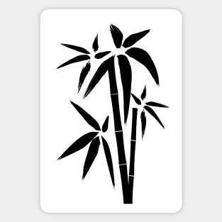 Bamboo minimalist ink style design Magnet